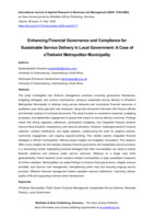 Enhancing financial governance and compliance for sustainable service delivery in local government: A case of eThekwini metropolitan municipality