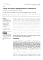 Assessing the prospects of digital infrastructure in promoting rural economic development in South Africa