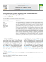 Navigating program evaluation amid health crises: Evaluator's experiences on conducting virtual focus group discussions