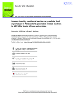 Intersectionality, neoliberal meritocracy and the lived experiences of African first-generation women students in STEM in South African universities