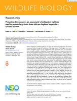 Protecting the resource: an assessment of mitigation methods used to protect large trees from African elephant impact in a savanna system
