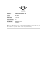 APPLIED PROPERTY LAW