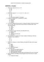 QUANTITATIVE TECHNIQUES 01A