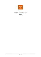 Strategic Management