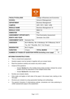 Business Management 1A