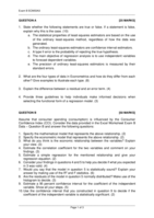 Econometrics 3A