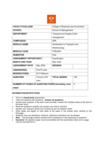 Introduction to Transport and Warehousing