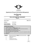 Tax Planning