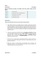 Fundamentals of Financial Services 1A