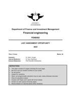 Financial engineering