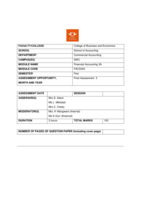 Financial Accounting 3A