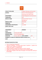 Advanced Public Financial Management