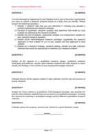 Research Methodology