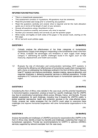 Humanitarian logistics framework