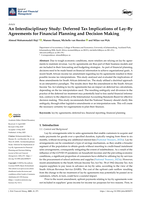 An interdisciplinary study : Deferred tax implications of lay-by agreements for financial planning and decision making
