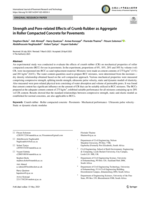 Strength and pore‑related effects of crumb rubber as aggregate in roller compacted concrete for pavements