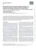 Household sector innovation, diffusion failure, and business ownership : evidence from South Africa
