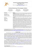 Workload monitoring of throwing sport athletes