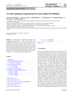 Are there minimal exceptional aGUTs from stable 5D orbifolds?