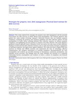 Strategies for property rates debt management : Practical interventions for debt recovery