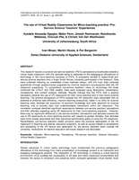 The use of virtual reality classrooms for micro-teaching practice : Pre- service science teachers' experiences
