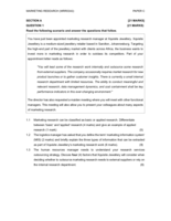 MARKETING RESEARCH