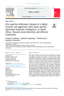 First spectral reflectance dataset of a highly invasive and aggressive alien plant species, Equisetum hyemale (snakegrass), in South Africa: Towards early detection and effective eradication