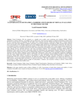 E-governance in South Africa : Barriers and enablers of virtual evaluation in the public sector