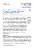 Creating a sustainable learning environment for teaching and learning : Honouring the legacy of Sechaba Mahlomaholo