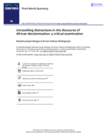 Unravelling distractions in the discourse of African decolonisation: a critical examination