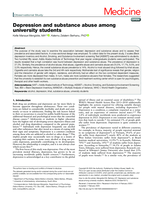 Depression and substance abuse among university students