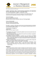 Leaders’ supervisory roles in service-learning programmes and implications for university graduates in Nigeria: a systematic review