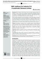 SME readiness for Industry 5.0 : A systematic literature review