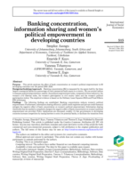 Banking concentration, information sharing and women's political empowerment in developing countries