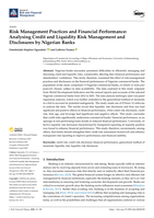 Risk management practices and financial performance : Analysing credit and liquidity risk management and disclosures by Nigerian banks