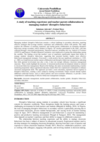 A study of teaching experience and teacher-parent collaboration in managing students' disruptive behaviours