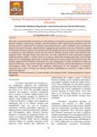 Teachers´ perspectives on formative assessment in physical sciences education