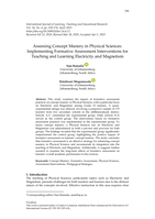 Assessing concept mastery in physical sciences: Implementing formative assessment interventions for teaching and learning electricity and magnetism
