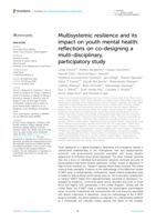 Multisystemic resilience and its impact on youth mental health: reflections on co-designing a multi-disciplinary, participatory study
