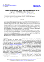 Attempt to use traveling pulsar wind nebula modeling on the enigmatic LHAASO dumbbell-like structure