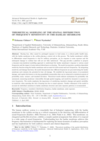 Theoretical modeling of the  spatial distribution of frequency sensitivity in the basilar membrane