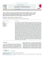 Green synthesis of gold nanoparticles from Dicoma anomala extract coated with liposome-encapsulated pheophorbide-a for enhanced photodynamic therapy against MDA-MB-231 triple negative breast cancer cells
