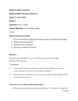Education Studies 3A