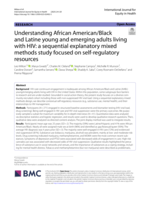 Understanding African American/black and latine young and emerging adults living with HIV: a sequential explanatory mixed methods study focused on self-regulatory resources