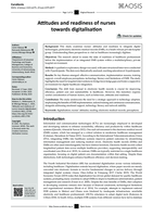 Attitudes and readiness of nurses towards digitalisation
