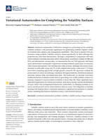 Variational autoencoders for completing the volatility surfaces