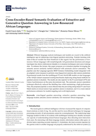 Cross-encoder-based semantic evaluation of extractive and generative question answering in low-resourced african languages