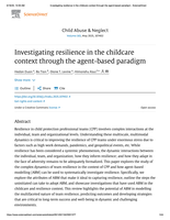 Investigating resilience in the childcare context through the agent-based paradigm