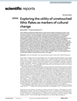 Exploring the utility of unretouched lithic flakes as markers of cultural change