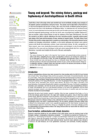 Taung and beyond: The mining history, geology and taphonomy of Australopithecus in South Africa